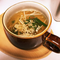 samicky129's cooksnap of when they made ヘルシー安旨♡ササミとえのきの薬味スープ.