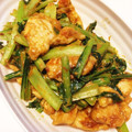 とむゴーゴー's cooksnap of when they made 鶏肉と小松菜の♪カレーマヨ♪炒め.