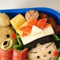 CHA2ai's cooksnap of when they made キャラ弁　端午の節句　兜の作り方.