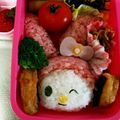 ゴーゴーあゆみちゃん's cooksnap of when they made キャラ弁♪マイメロ♪バレンタイン風♪.