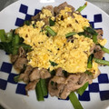 クックQPT4CI☆'s cooksnap of when they made 豚こま小松菜とろふわ卵あん♪.