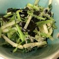 yayo34's cooksnap of when they made 根三つ葉の海苔わさび和え.
