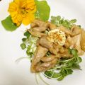減塩パパ's cooksnap of when they made 鶏ささみの甘辛煮、ナスタチウム添え.