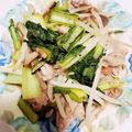 popohii's cooksnap of when they made チャチャッと豚肉小松菜炒め.