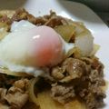 愛音‐aine‐'s cooksnap of when they made 我が家のテッパン★温玉のせしょうが焼き.