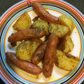 むちか52's cooksnap of when they made じゃがいもとウインナーのカレー炒め.