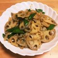 まにまにっ's cooksnap of when they made レンコンと絹さやの甘辛炒め.