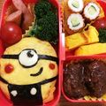 nsmray's cooksnap of when they made キャラ弁 ミニオン オムライス お弁当.