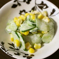 ＊実月＊'s cooksnap of when they made きゅうりとコーンのとろーりサラダ☆.