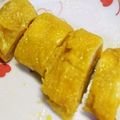 夏岡水葉's cooksnap of when they made 卵1個で♡厚焼き玉子♡だし巻き玉子.