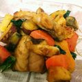 タマぽ's cooksnap of when they made 真さばと根菜のにんにく醤油バター炒め.