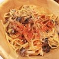 ばたこ．'s cooksnap of when they made たらこふりかけのクリームパスタ.