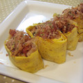 リーフフラワー's cooksnap of when they made お弁当に✿とんぺい風卵焼き.
