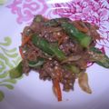 バンビーノブ's cooksnap of when they made 牛肉とオクラのチーズケチャップ炒め.