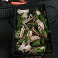 エリンギ＊'s cooksnap of when they made スナップエンドウとベーコンの炒め物.