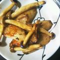 2525⭐camel's cooksnap of when they made 長芋のステーキ　きのこ添え.