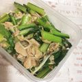 ここちゃんママ♡'s cooksnap of when they made 小松菜とエノキのツナポン酢炒め.