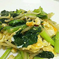 あんず7034's cooksnap of when they made 小松菜ともやしと卵のスタミナ炒め☆.