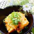 makichihua's cooksnap of when they made 焼き厚揚げ☆大根おろしのソースで.