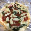 クック1RD165☆'s cooksnap of when they made 豆腐でヘルシーにフライパンピザ.