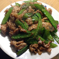 Jun0402's cooksnap of when they made 豚コマと絹さやのコクうま味噌炒め.