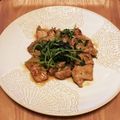 真夜中のバントライン's cooksnap of when they made 豚肉と豆苗の炒め物.