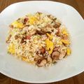 ayumita22's cooksnap of when they made ☆マッシュルーム入りガーリック炒飯☆.