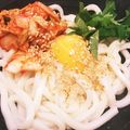かなほう's cooksnap of when they made 簡単！キムチ釜玉うどん♪.