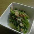 ワナミン」's cooksnap of when they made 簡単副菜 : かぶの葉っぱのナムル.