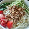 ShinobiK's cooksnap of when they made 夏＊肉味噌サラダうどん.