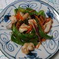 イチゴ、イチゴ。's cooksnap of when they made 細切りイカとピーマンの炒め物☆.