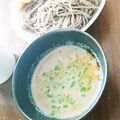 Lurutan's cooksnap of when they made ピリ辛豆乳つけだれそば.