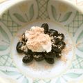 ふみぽよ✿'s cooksnap of when they made 黒豆健康おやつ♪食べる甘酒ときな粉がけ.