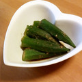 ♪☆マロン☆♪'s cooksnap of when they made めちゃ簡単 オクラの胡麻和え.