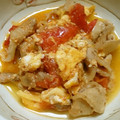 urararara's cooksnap of when they made 豚肉とトマトの卵とじ.