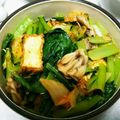ピンキーsaya's cooksnap of when they made 厚揚げと小松菜のキムチピリ辛炒め.