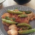 ppさき's cooksnap of when they made スナップエンドウ＆鶏肉のチリソース♪.