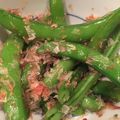 黒めんぼう's cooksnap of when they made スナップエンドウの砂糖醤油炒めおかか和え.