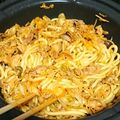 sensyuu's cooksnap of when they made 豚キムチ焼きうどん.