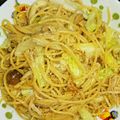 ○ちょび○'s cooksnap of when they made キャベツと豚肉ときのこのパスタ.