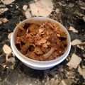 時々肉を食べたい's cooksnap of when they made ２人分・鶏むね肉となすのみそ炒め丼.