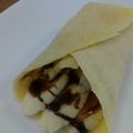 erinaruh's cooksnap of when they made 卵不要!天ぷら粉でもちもちクレープ.