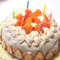りぃこ☆☆☆'s cooksnap of when they made チョコクリームを食べる♡イチゴのケーキ.