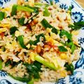 まゆこ♡'s cooksnap of when they made 焦がし納豆梅チャーハン♪.