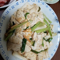 クック0T43KB☆'s cooksnap of when they made 豆腐とわけぎの炒め物.