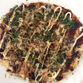 桜CHACHACHA's cooksnap of when they made 残ったそうめんリメイク☆簡単お好み焼き風.