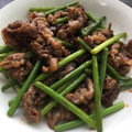 馬込りん's cooksnap of when they made 簡単！豚コマとにんにくの芽の焼肉風炒め♪.