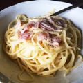 あっきーかあさん☆'s cooksnap of when they made シェフ直伝時短カルボナーラ スパゲティー.