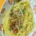 ばんぷ☆'s cooksnap of when they made 和風☆ツナと水菜の梅パスタ.