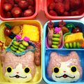 しゃぃ子's cooksnap of when they made 妖怪ウォッチ　キャラ弁　おにぎり.